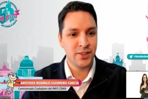 Captura de pantalla de la sesión virtual