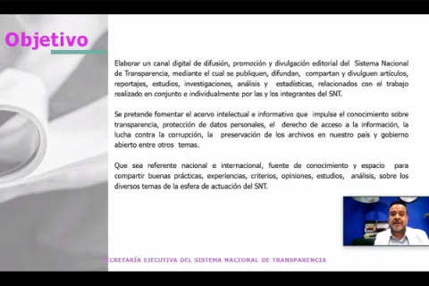 Captura de pantalla de la sesión virtual