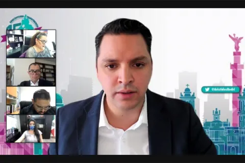 Captura de pantalla de la sesión virtual