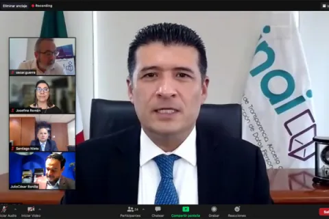 Captura de pantalla de la sesión virtual