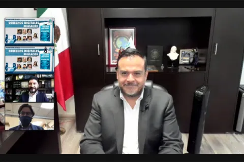 Captura de pantalla de la sesión virtual