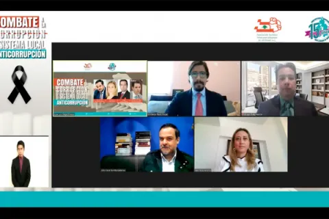 Captura de pantalla de la sesión virtual