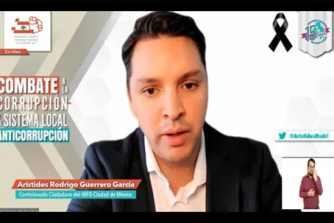 Captura de pantalla de la sesión virtual