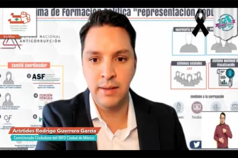 Captura de pantalla de la sesión virtual