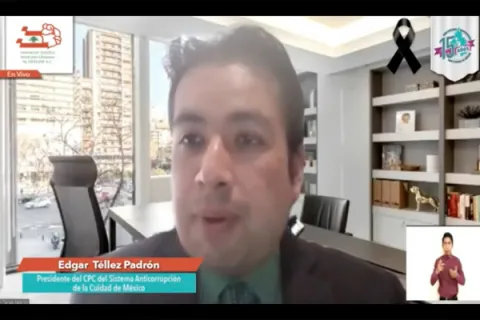 Captura de pantalla de la sesión virtual