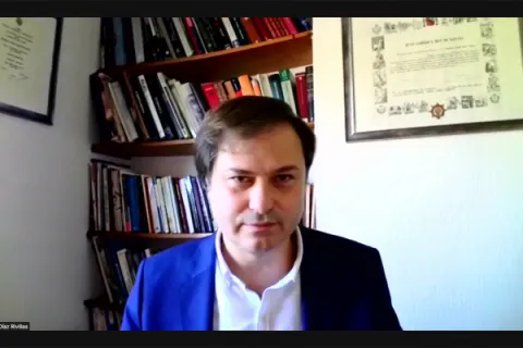Captura de pantalla de la sesión virtual