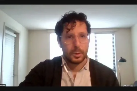 Captura de pantalla de la sesión virtual