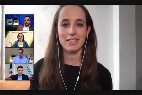 Captura de pantalla de la sesión virtual