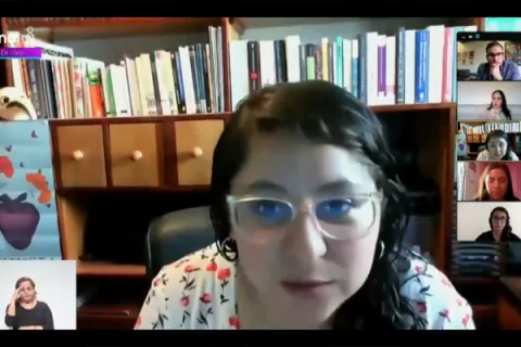 Captura de pantalla de la sesión virtual