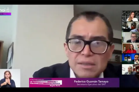 Captura de pantalla de la sesión virtual
