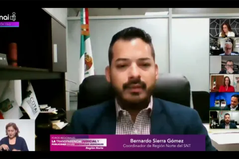 Captura de pantalla de la sesión virtual
