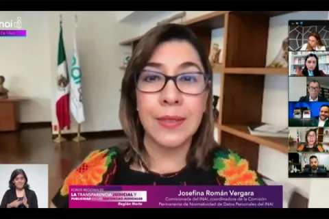 Captura de pantalla de la sesión virtual