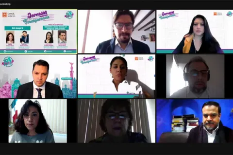 Captura de pantalla de la sesión virtual