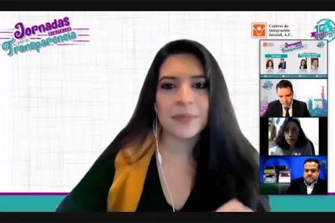 Captura de pantalla de la sesión virtual