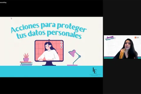 Captura de pantalla de la sesión virtual