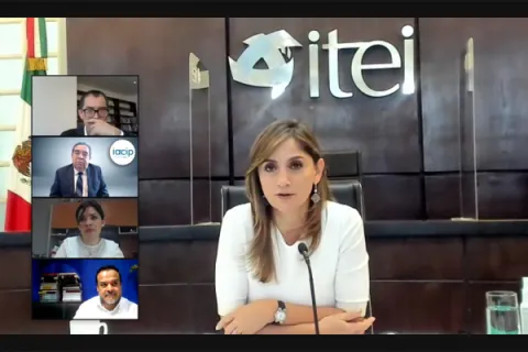 Captura de pantalla de la sesión virtual