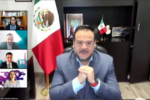 Captura de pantalla de la sesión virtual