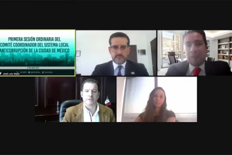 Captura de pantalla de la sesión virtual