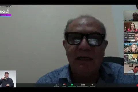Captura de pantalla de la sesión virtual