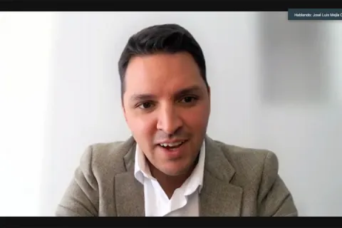 Captura de pantalla de la sesión virtual