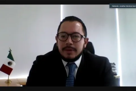 Captura de pantalla de la sesión virtual