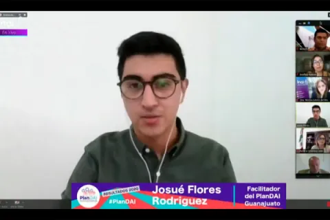 Captura de pantalla de la sesión virtual