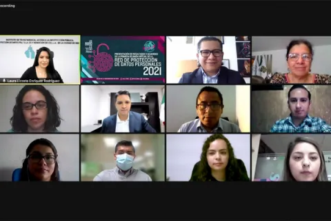 Captura de pantalla de la sesión virtual