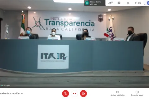 Captura de pantalla de la sesión virtual