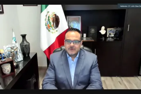 Captura de pantalla de la sesión virtual