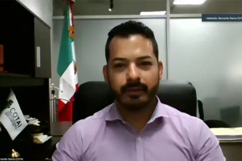 Captura de pantalla de la sesión virtual