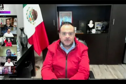 Captura de pantalla de la sesión virtual