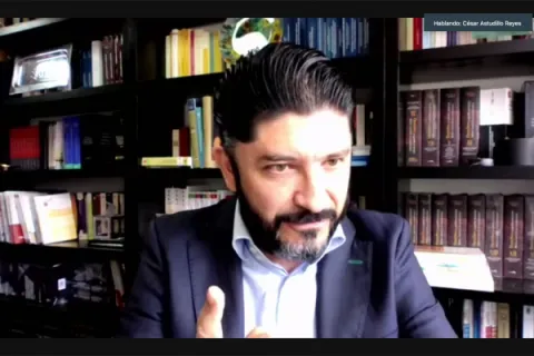 Captura de pantalla de la sesión virtual