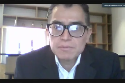Captura de pantalla de la sesión virtual