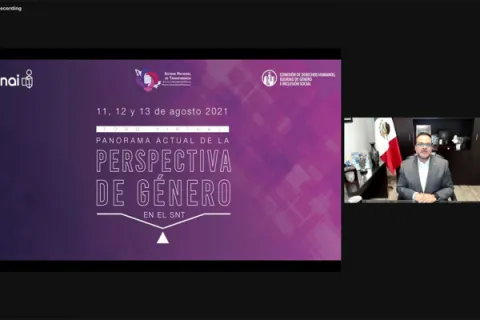 Captura de pantalla de la sesión virtual
