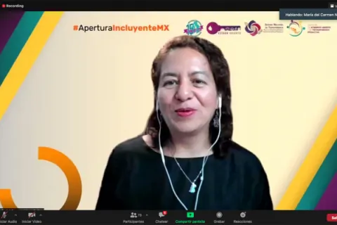 Captura de pantalla de la sesión virtual