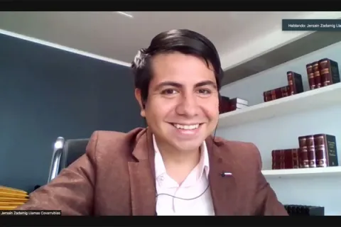 Captura de pantalla de la sesión virtual