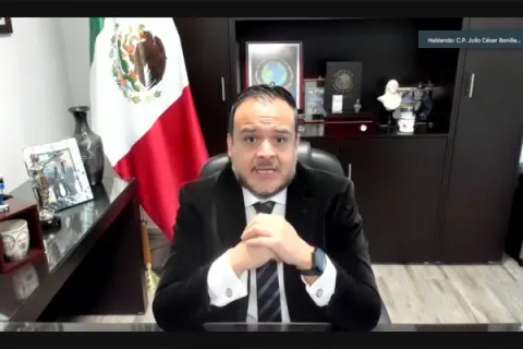 Captura de pantalla de la sesión virtual