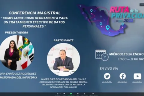 Captura de pantalla de la sesión virtual