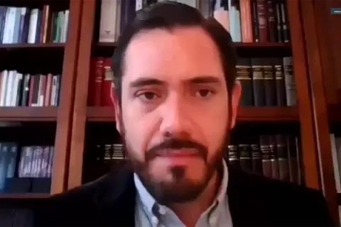 Captura de pantalla de la sesión virtual