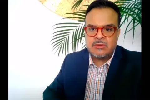 Captura de pantalla de la sesión virtual