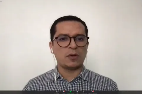 Captura de pantalla de la sesión virtual