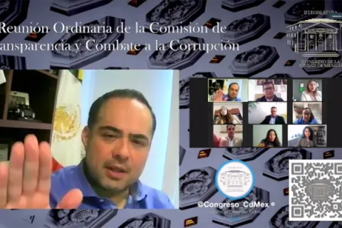 Captura de pantalla de la sesión virtual