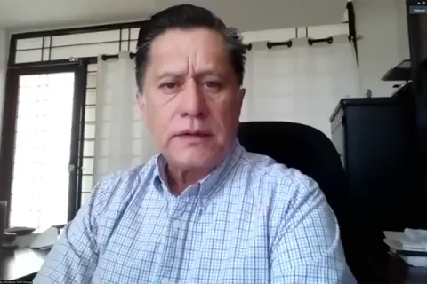 Captura de pantalla de la sesión virtual