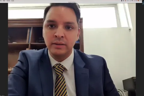 Captura de pantalla de la sesión virtual