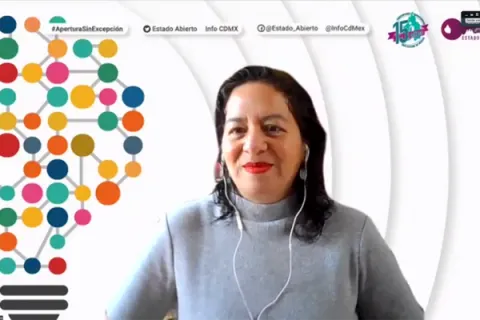 Captura de pantalla de la sesión virtual