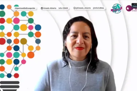 Captura de pantalla de la sesión virtual