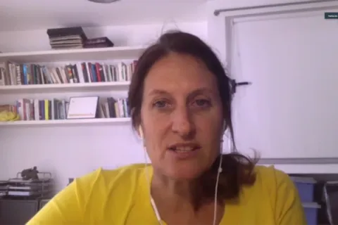 Captura de pantalla de la sesión virtual