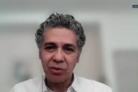 Captura de pantalla de la sesión virtual