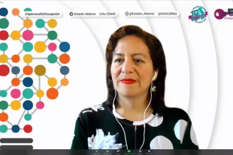 Captura de pantalla de la sesión virtual