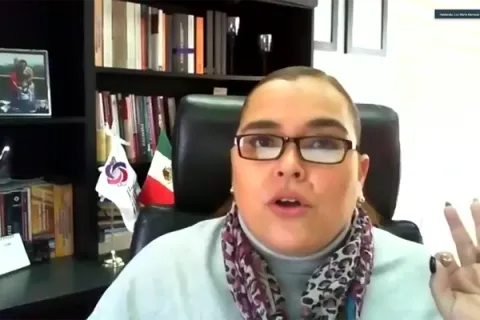 Captura de pantalla de la sesión virtual